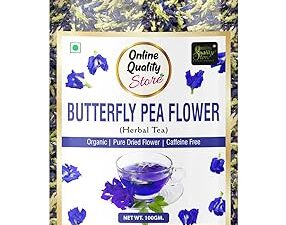 Online Quality Store Butterfly Pea Flower Tea-100g | 100% Natural Herbal Tea | Blue Pea Tea | Steep as Hot or Iced Tea