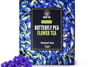 BLUE TEA - Butterfly Pea Flower Tea- 25 gm (Pack Of 1) | Diwali Gifts | SUPER ANTI-OXIDANT | Caffeine Free - Flower Based - Herbal Tea - All Natural Ingredients - Non GMO - Vegan | Zipper Pack