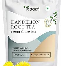 Teaaza Dandelion Root Tea | Herbal Detox Tea for Digestion & Liver Support | Dandelion Tea for Wellness & Detox | 100 Grams Loose Tea Leaves