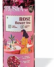 IRIE Rose Tea | Rose Petals Dried | Flower Tea | Caffeine-Free Herbal tea for Glowing Skin, Stress Relief, Digestion, Detox & Relaxation - 25g Pet Jar