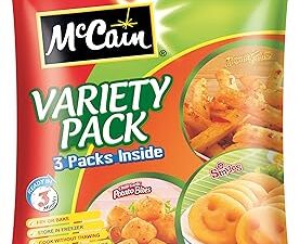 Mccain Variety Smiles, Chilly, Garlic, Bytes and Masala Fries Trial Pack, 550 g