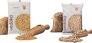 Amazon Brand - Vedaka Premium Kabuli Chana/Chhole, 1 kg |Protein Source & Amazon Brand - Vedaka Mixed Dal, 1kg |Protein source