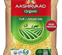 Aashirvaad Organic Arhar/Tur Dal, 1 Kg, 100% Organic Arhar/Tur Dal Rich in Protein