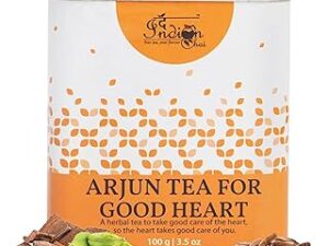 The Indian Chai - Arjun Tea for Good Heart - 100g | Promotes Heart Health | Maintains Cholesterol | Controls Blood Pressure | Herbal Ayurvedic Tea | Refreshing Flavour | Loose Leaves